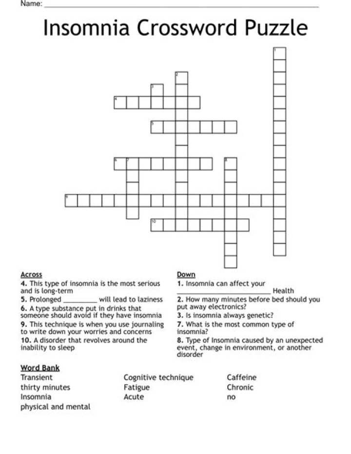 Unlock The Secrets Of "Insomnia Option" Crossword: Discoveries And Insights