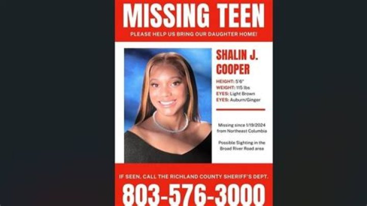 Discoveries In The Shalin Cooper Disappearance